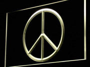 Peace Symbol LED Light Sign - LED Gift Works