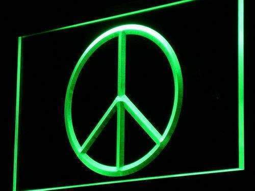 Peace Symbol LED Light Sign - Way Up Gifts