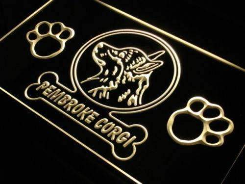 Pembroke Corgi LED Light Sign - Way Up Gifts