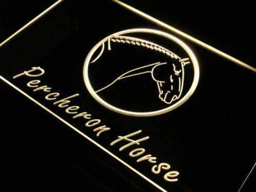 Percheron Horse LED Light Sign - LED Gift Works