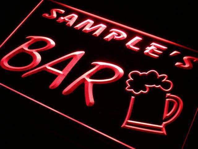 Personalized Bar Beer Mug LED Light Sign - Way Up Gifts