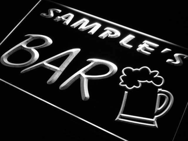 Personalized Bar Beer Mug LED Light Sign - Way Up Gifts