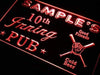 Personalized Baseball 10th Inning Pub LED Light Sign - Way Up Gifts