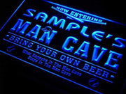 Personalized Baseball Man Cave LED Light Sign - LED Gift Works