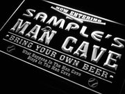 Personalized Baseball Man Cave LED Light Sign - LED Gift Works