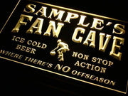 Personalized Basketball Fan Cave LED Light Sign - LED Gift Works