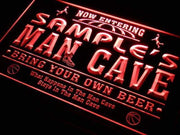 Personalized Basketball Man Cave LED Light Sign - LED Gift Works