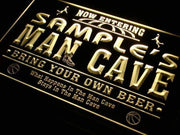 Personalized Basketball Man Cave LED Light Sign - LED Gift Works