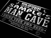 Personalized Basketball Man Cave LED Light Sign - LED Gift Works