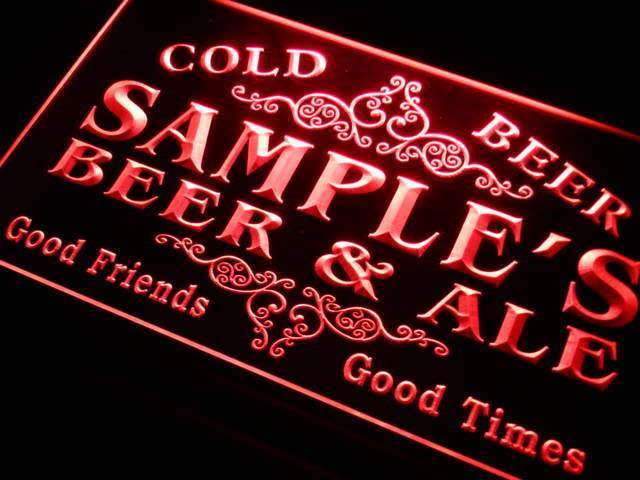 Personalized Beer Ale LED Light Sign - LED Gift Works