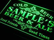 Personalized Beer Ale LED Light Sign - LED Gift Works