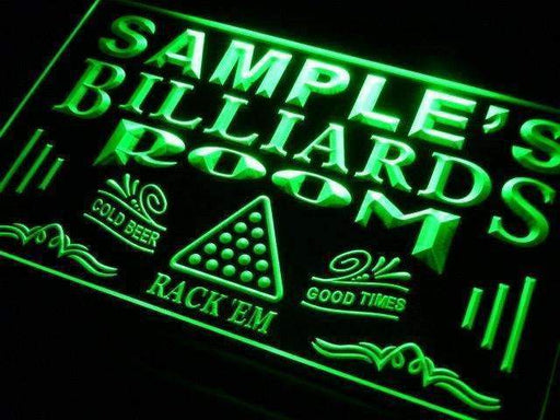 Personalized Billiards Man Cave LED Light Sign - LED Gift Works