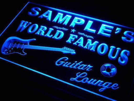 Personalized Guitar Lounge Bar LED Light Sign - Way Up Gifts