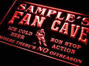 Personalized Hockey Fan Cave LED Light Sign - LED Gift Works