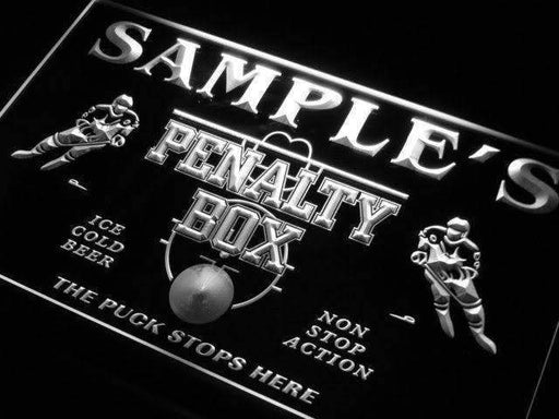 Personalized Hockey Penalty Box LED Light Sign - Way Up Gifts