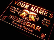 Personalized Home Bar LED Light Sign - LED Gift Works