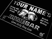 Personalized Home Bar LED Light Sign - LED Gift Works