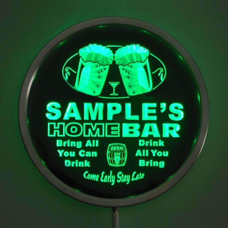 Personalized Home Bar LED Light Sign - LED Gift Works
