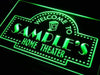 Personalized Home Theater LED Light Sign - Way Up Gifts