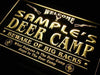 Personalized Hunting Deer Camp LED Light Sign - Way Up Gifts