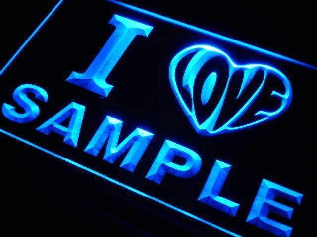Personalized I Love... LED Light Sign - Way Up Gifts