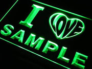 Personalized I Love... LED Light Sign - LED Gift Works
