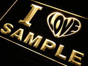 Personalized I Love... LED Light Sign - LED Gift Works