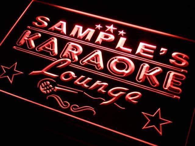 Personalized Karaoke Lounge LED Light Sign - Way Up Gifts