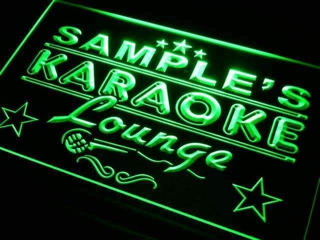 Personalized Karaoke Lounge LED Light Sign - LED Gift Works