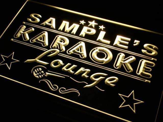 Personalized Karaoke Lounge LED Light Sign - LED Gift Works