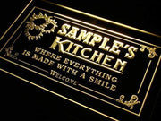 Personalized Kitchen II LED Light Sign - LED Gift Works