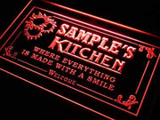 Personalized Kitchen II LED Light Sign - LED Gift Works