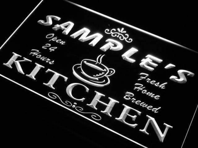 Personalized Kitchen LED Light Sign - LED Gift Works