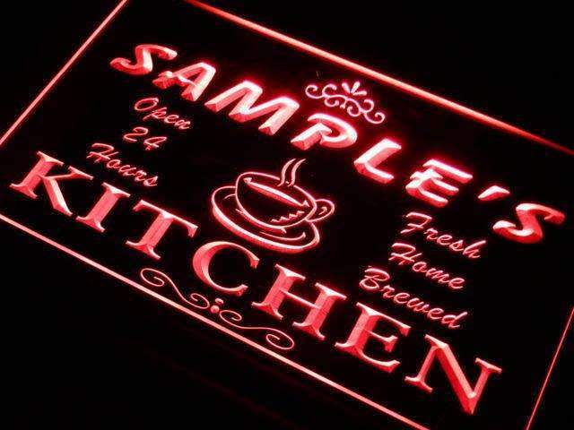 Personalized Kitchen LED Light Sign - LED Gift Works