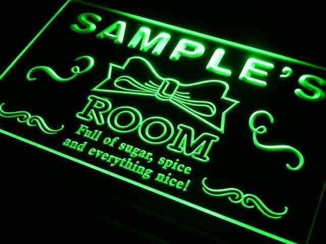 Personalized Little Girls Room LED Light Sign - Way Up Gifts