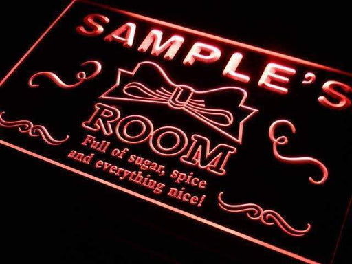 Personalized Little Girls Room LED Light Sign - Way Up Gifts