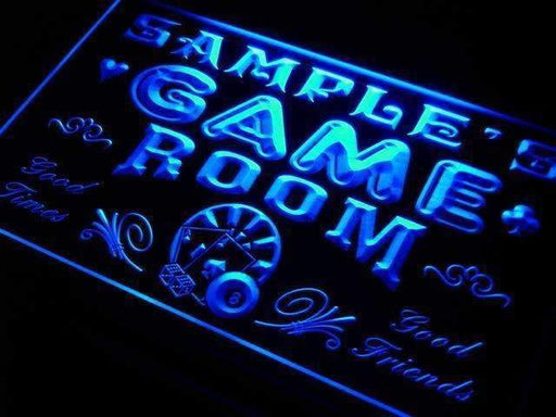 Personalized Man Cave Game Room LED Light Sign - Way Up Gifts