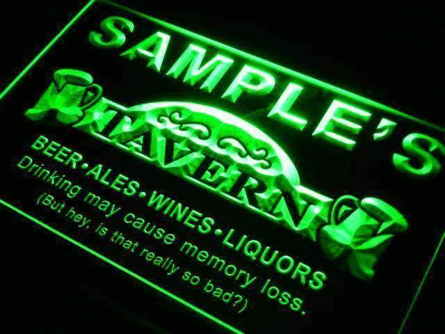 Personalized Man Cave Tavern LED Light Sign - Way Up Gifts