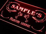 Personalized Martini Lounge LED Light Sign - LED Gift Works