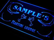 Personalized Martini Lounge LED Light Sign - LED Gift Works