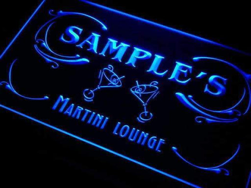 Personalized Martini Lounge LED Light Sign - Way Up Gifts