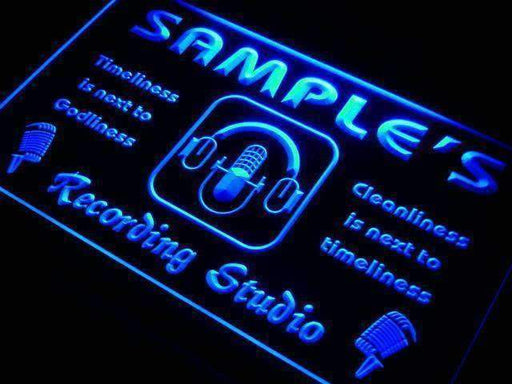 Personalized Music Recording Studio LED Light Sign - Way Up Gifts