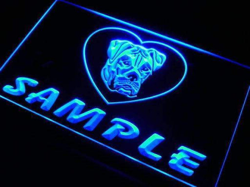 Personalized Name American Bulldog LED Light Sign - LED Gift Works