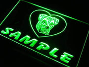 Personalized Name American Bulldog LED Light Sign - LED Gift Works