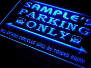 Personalized Parking Only LED Light Sign - LED Gift Works