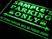 Personalized Parking Only LED Light Sign - LED Gift Works