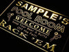 Personalized Pool Room Billiards LED Light Sign - Way Up Gifts