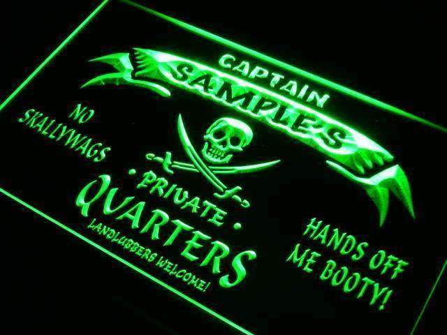 Personalized Private Quarters Pirate LED Light Sign - Way Up Gifts