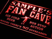 Personalized Soccer Fan Cave LED Light Sign - LED Gift Works