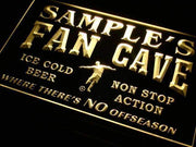 Personalized Soccer Fan Cave LED Light Sign - LED Gift Works